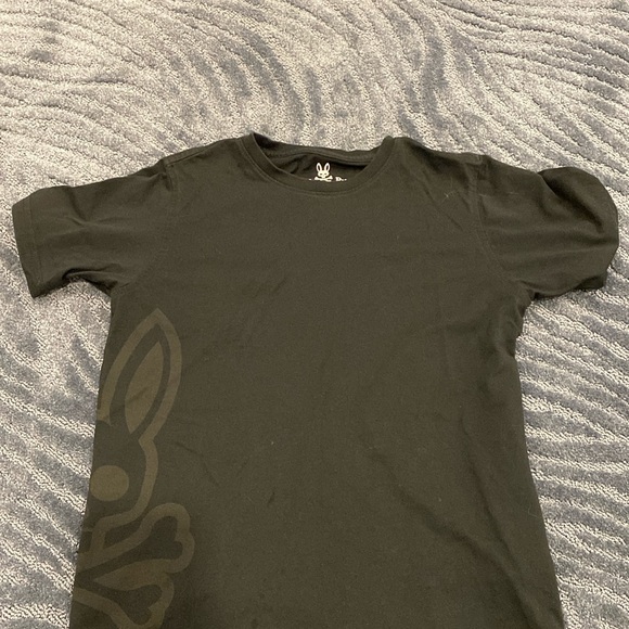 Boys Psycho Bunny t-shirt black with logo on right side
(While wearing it) - Picture 1 of 3